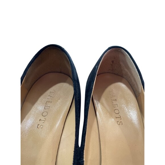 Talbots Womens Black Suede 2" Slip-On Wedge Heels Size 7.5M SKU 8861 - Picture 7 of 13